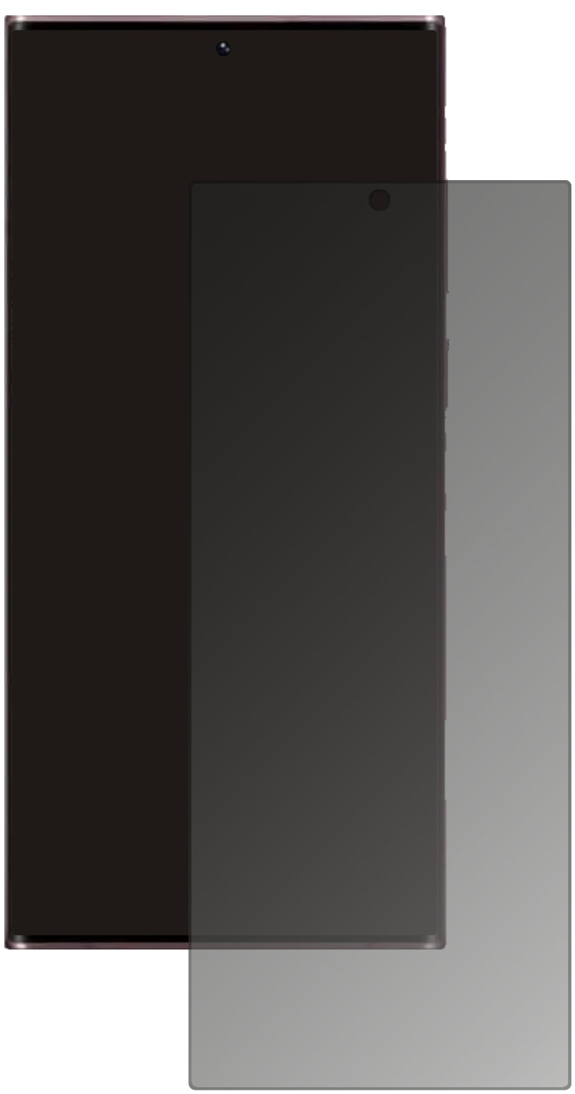 Blickschutzfolie für Samsung Galaxy S22 Ultra matt Schutzfolie Privacy