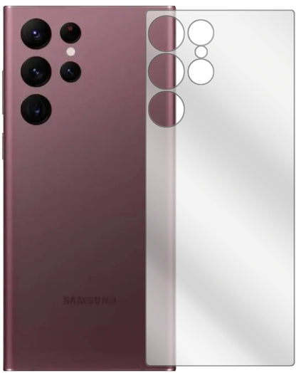 6x Schutzfolie klar für Samsung Galaxy S22 Ultra Rückseite Display-Schutzfolie
