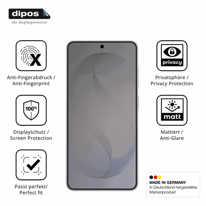 Privatsphäre-Schutz durch Sichtschutz-Folie passend zugeschnitten für Samsung Galaxy S26 Plus