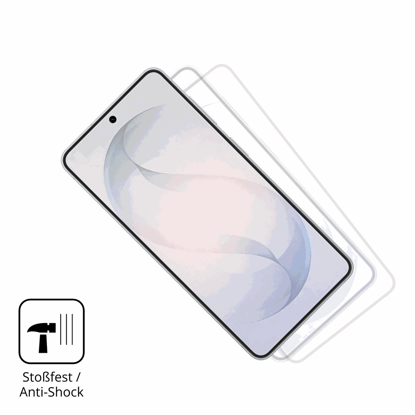 Schutz gegen Kratzer auf dem Samsung Galaxy S26 Plus Glas durch Schlüssel, Stöße gegen die Tischkante oder Stürze