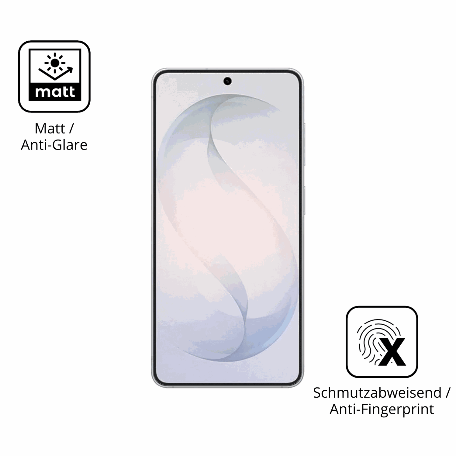 9H Hartbeschichtete, flexible Folie passend zugeschnitten für Samsung Galaxy S26