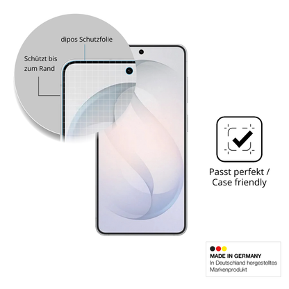Schutzglasfolie mit optimaler Passform, zur Verwendung mit Hüllen geeignet