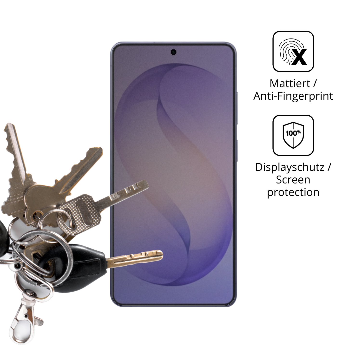 dipos Displayschutz für Samsung Galaxy S26 Ultra, mattierte Oberfläche, Blickschutzfilter und perfekter Passform
