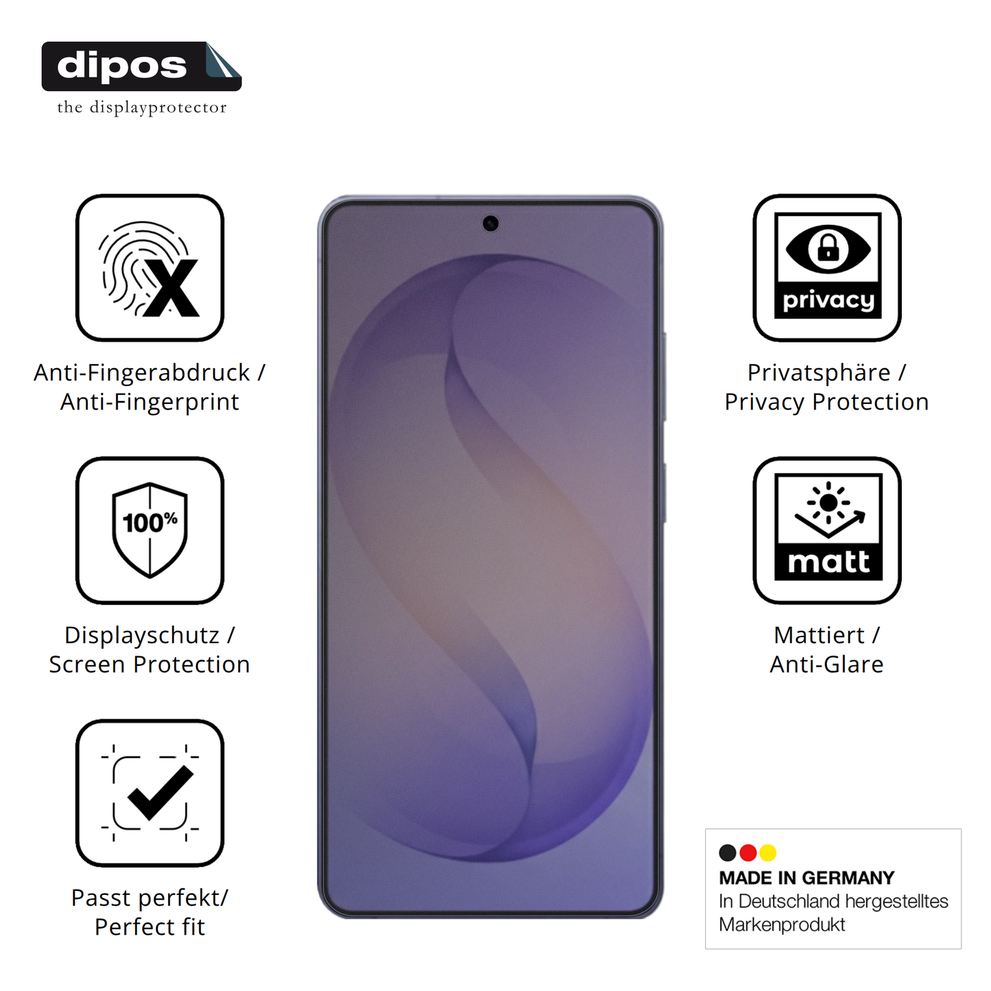 Privatsphäre-Schutz durch Sichtschutz-Folie passend zugeschnitten für Samsung Galaxy S26 Ultra