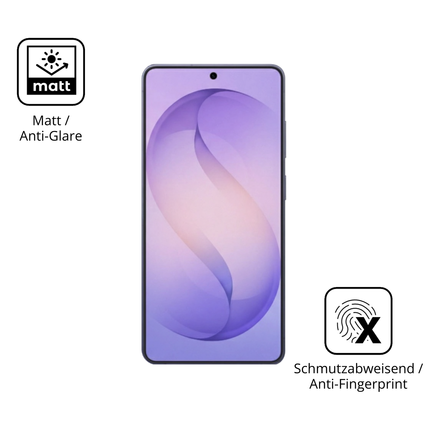 9H Hartbeschichtete, flexible Folie passend zugeschnitten für Samsung Galaxy S26 Ultra