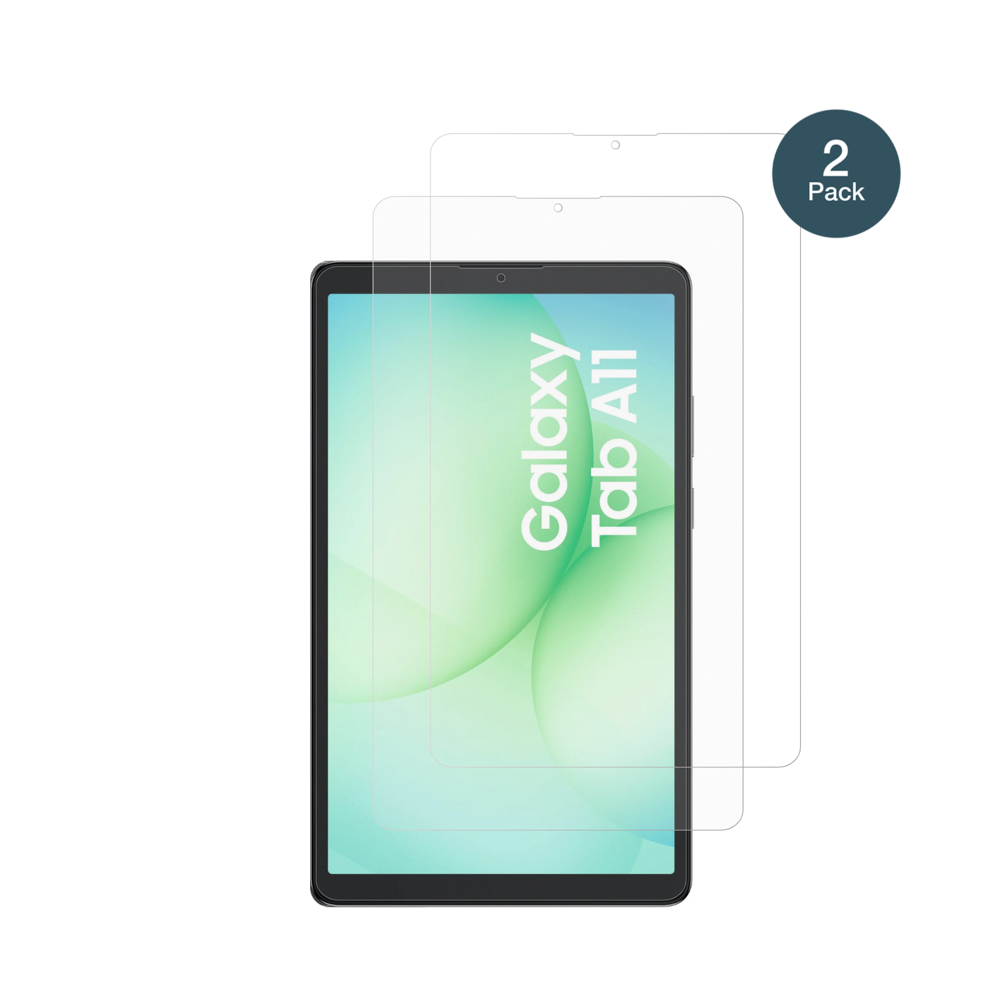 SamsungGalaxy Tab A11 mit aufgebrachter dipos Panzerfolie, die lästige Fingerabdrücke minimiert