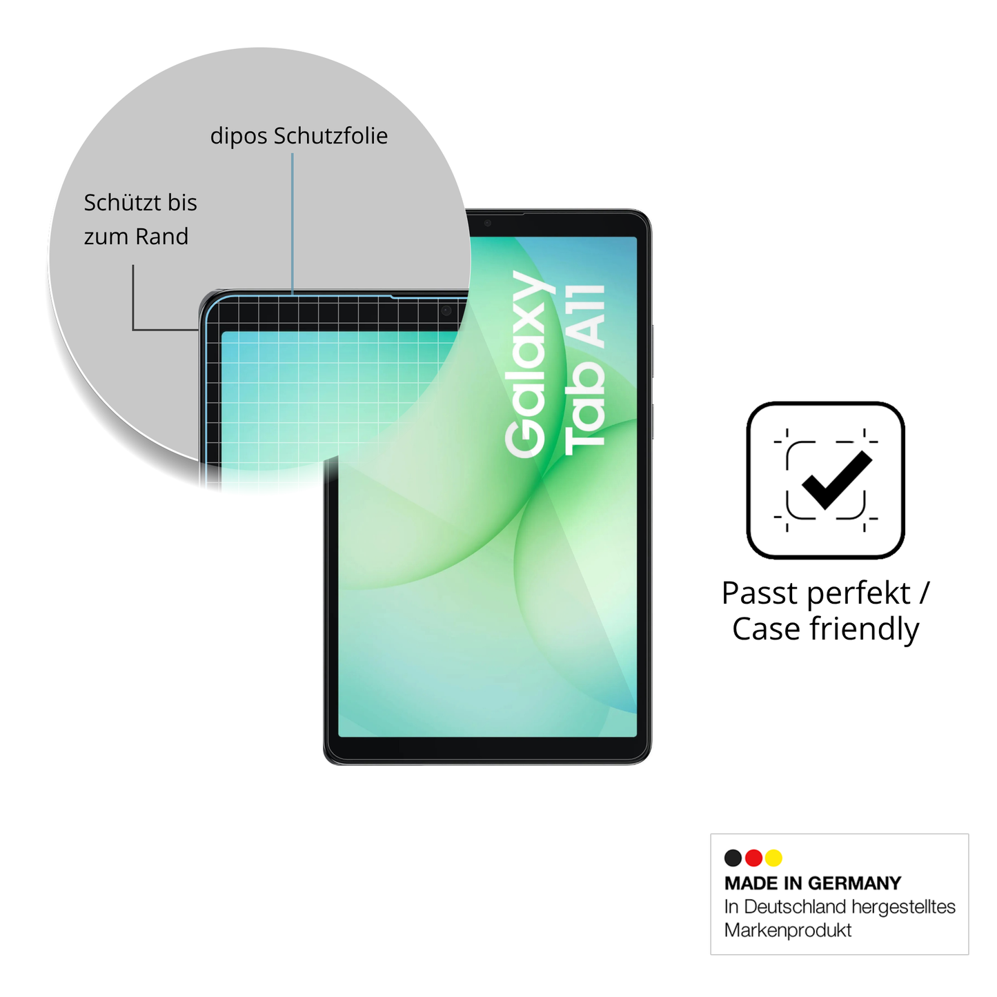 Besonders flexibler Displayschutz mit Anti-Shock-Schicht im Materialmix