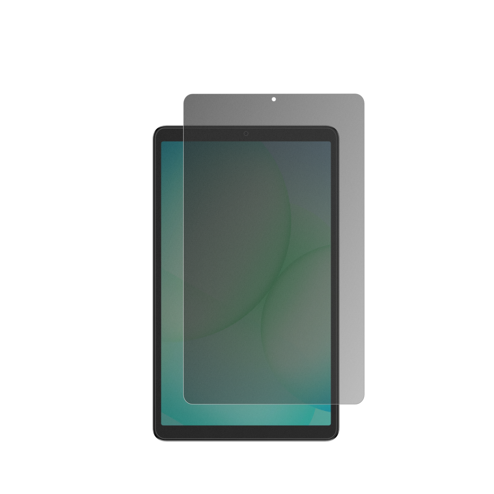 samsunggalaxy tab a11 8.7 zoll mit aufgebrachtem dipos Displayschutz, der seitliche Einblicke blockiert