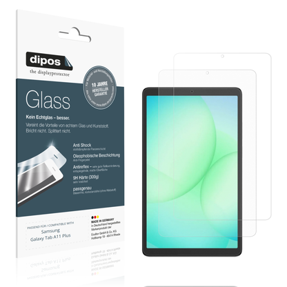 2x 9H Schutzfolie matt für Samsung Galaxy Tab A11 Plus Panzerfolie