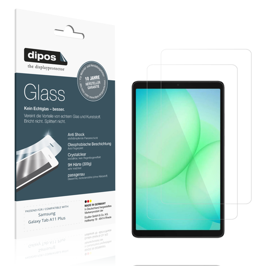 2x 9H Schutzfolie für Samsung Galaxy Tab A11 Plus Panzerfolie