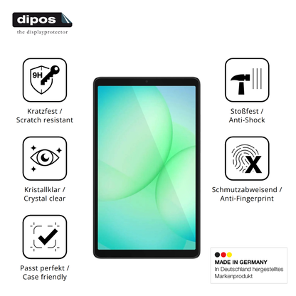 2x 9H Schutzfolie matt für Samsung Galaxy Tab A11 Plus Panzerfolie