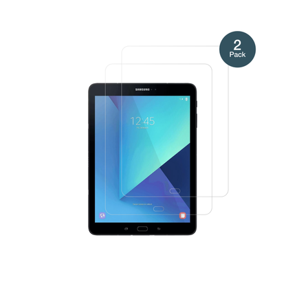 SamsungGalaxy Tab S3 mit aufgebrachter dipos Flex Schutzfolie, glasklare Darstellung ohne Einschränkungen