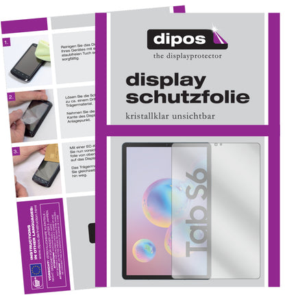 2x Schutzfolie klar für Samsung Galaxy Tab S6 Display-Schutzfolie