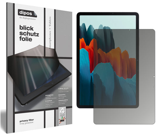 Blickschutzfolie für Samsung Galaxy Tab S7 Wi-Fi matt Schutzfolie Privacy