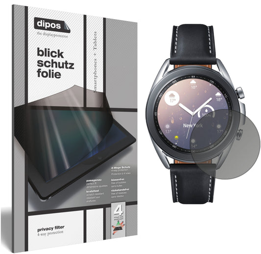 Blickschutzfolie für Samsung Galaxy Watch 3 (45mm) matt Schutzfolie Privacy
