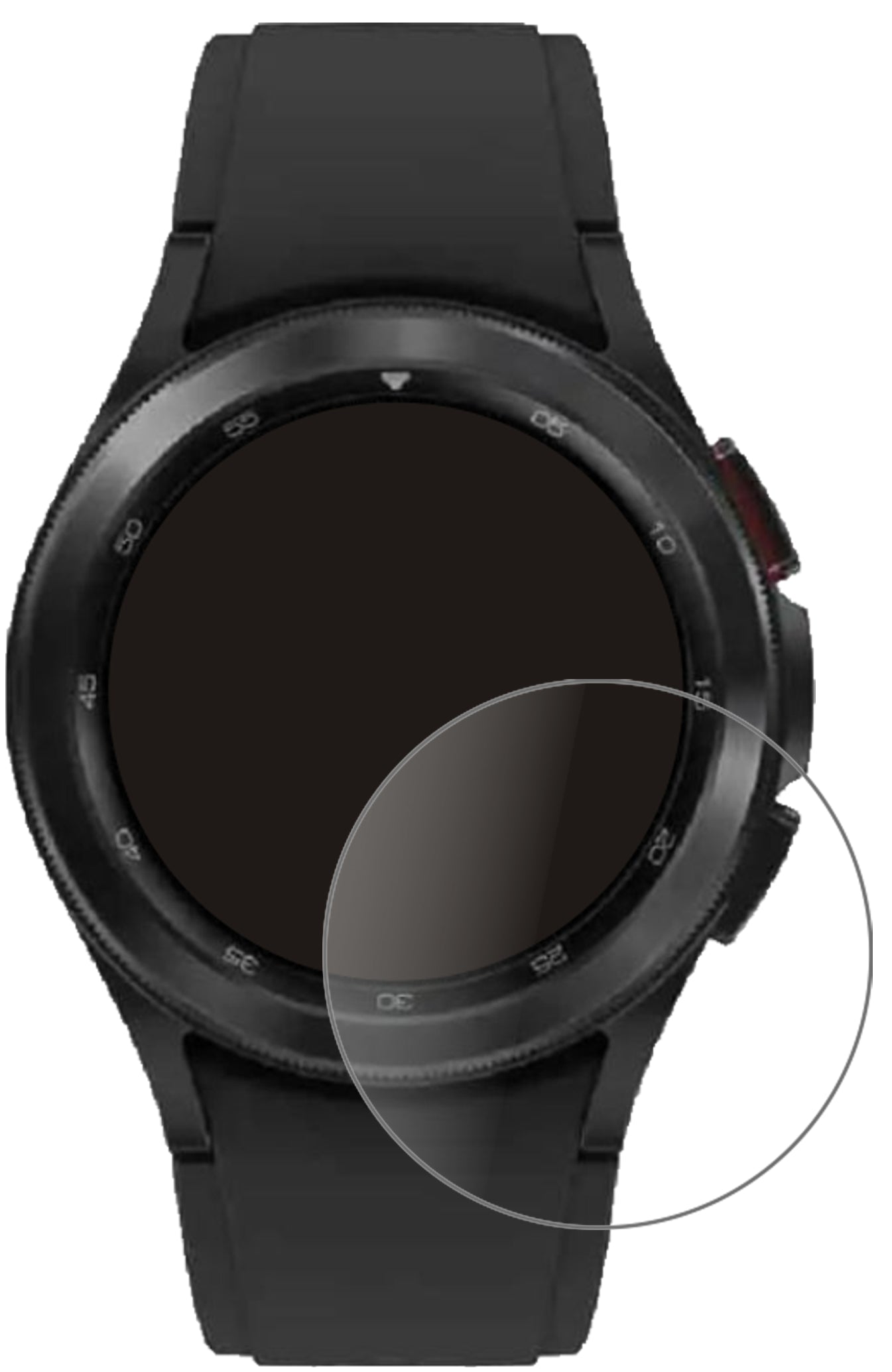 1x 9H Schutzfolie matt für Samsung Galaxy Watch 4 (40 mm) Panzerfolie