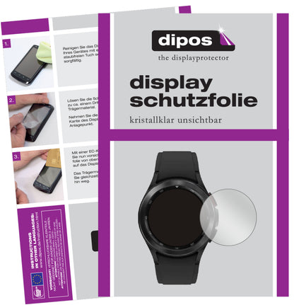 2x Schutzfolie klar für Samsung Galaxy Watch 4 Classic (42 mm) Display-Schutzfolie