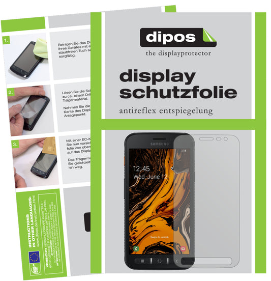 5x Schutzfolie matt für Samsung Galaxy Xcover 4S Display-Schutzfolie