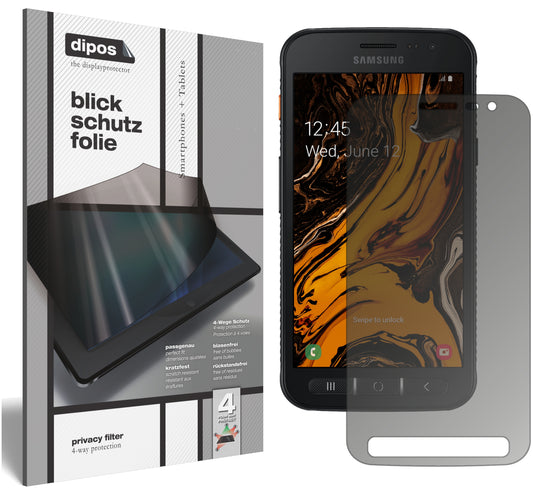 Blickschutzfolie für Samsung Galaxy Xcover 4S matt Schutzfolie Privacy
