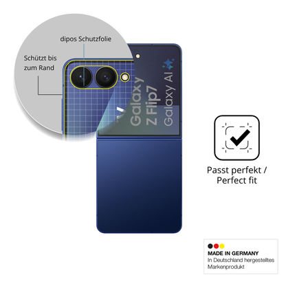 Schutz gegen Kratzer auf dem Samsung GalaxyZ Flip 7 Glas durch Schlüssel oder Ähnliches