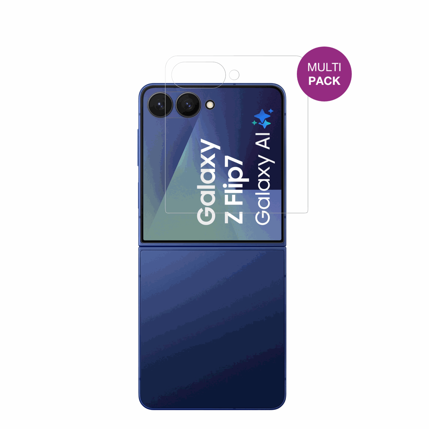 Schutz gegen Kratzer auf dem Samsung Galaxy Z Flip7 Aussenseite Glas durch Schlüssel oder Ähnliches