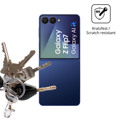 Flexible TPU-Folie passend zugeschnitten für Samsung Galaxy Z Flip7 Aussenseite, vollständige Abdeckung