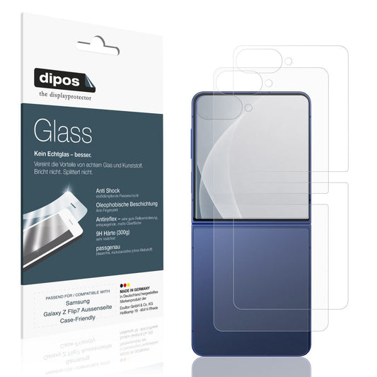 1+1x Screen Protector for Samsung Galaxy Z Flip7 Outside Case-Friendly matte