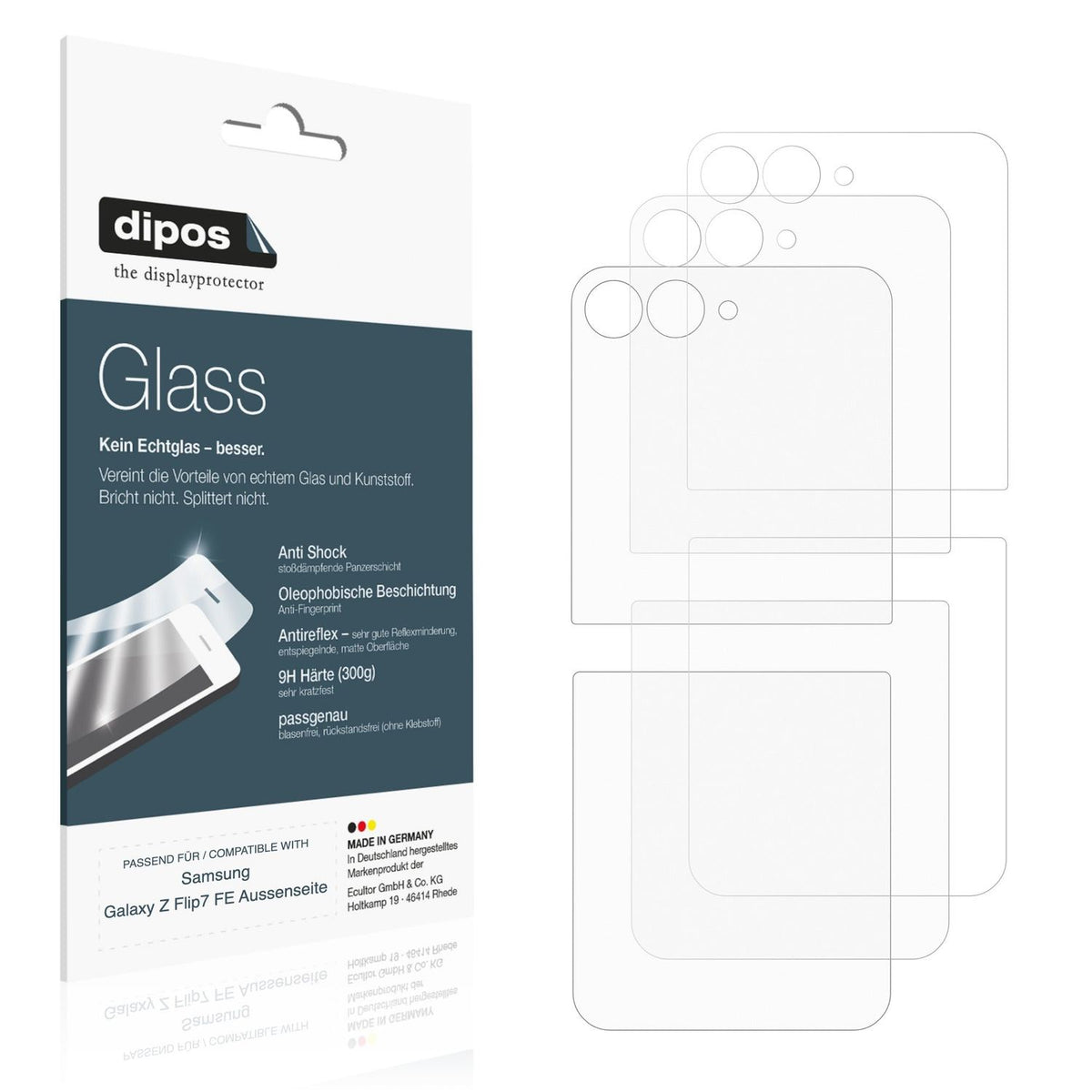 Screen Protector for Samsung Galaxy Z Flip7 FE rear matte Flexible