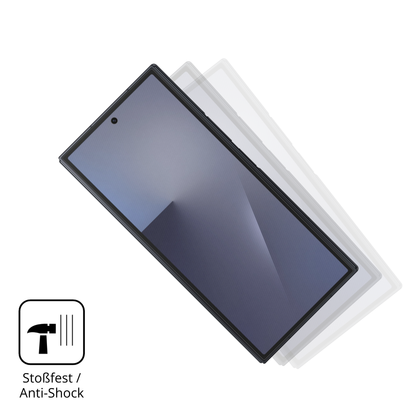 Schutz gegen Kratzer auf dem Samsung Galaxy Z TriFold Aussenseite Glas durch Schlüssel, Stöße gegen die Tischkante oder Stürze