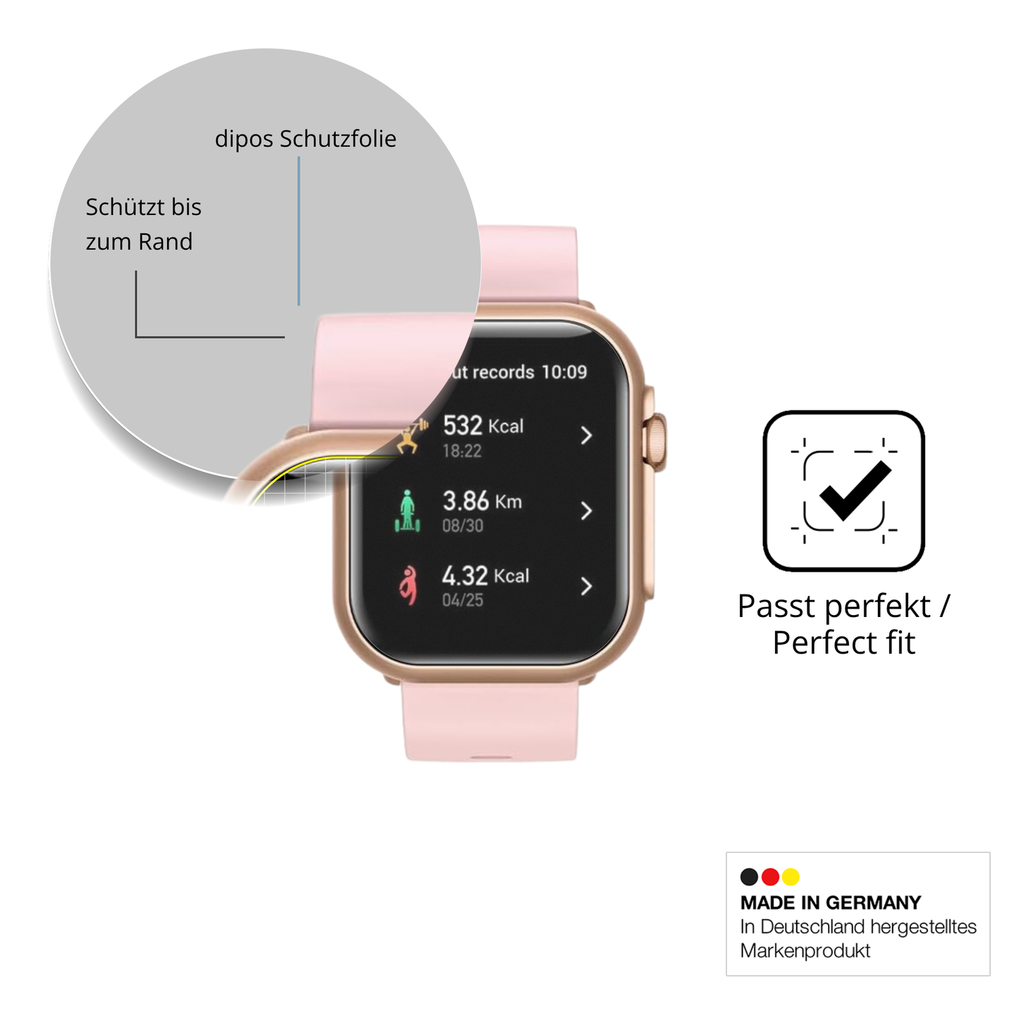 Besonders flexibler Displayschutz mit Anti-Shock-Schicht im Materialmix