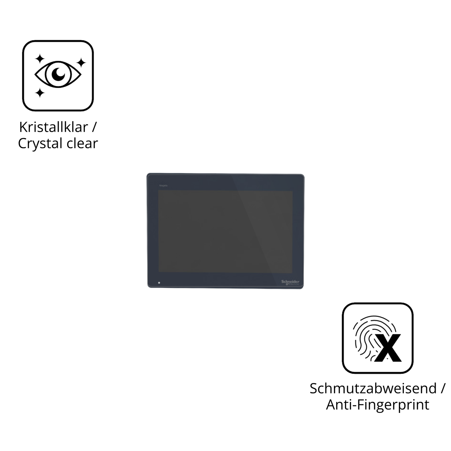 Flexible TPU-Folie passend zugeschnitten für schneider electrichmidt651, vollständige Abdeckung