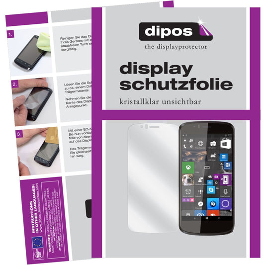 Klare Displayschutzfolie von dipos passend für 50 Cesium Archos, präziser Zuschnitt und blasenfrei montiert