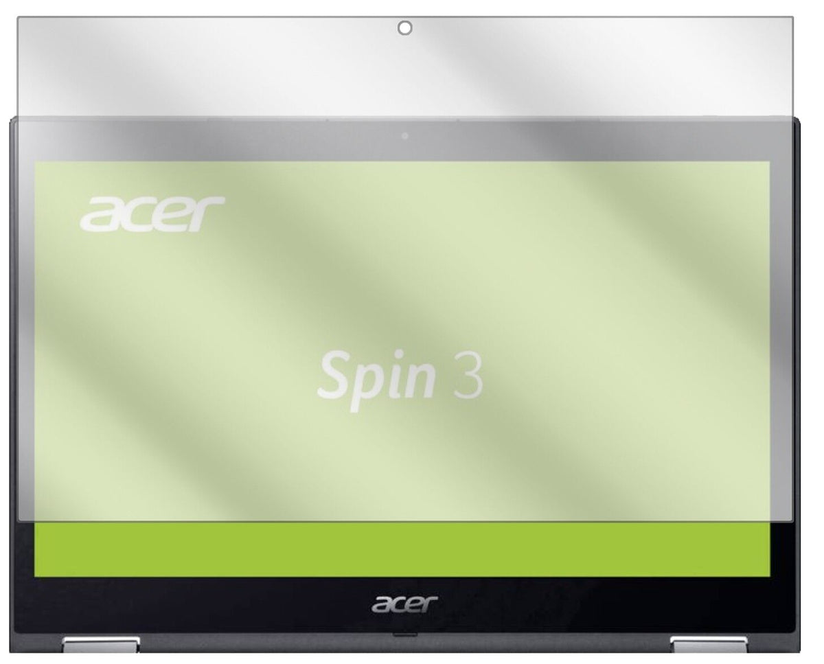 Klare Displayschutzfolie von dipos passend für Acer Spin 3 SP314-51-34CD, präziser Zuschnitt und blasenfrei montiert