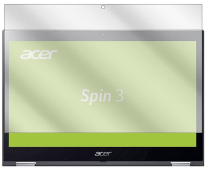 Klare Displayschutzfolie von dipos passend für Acer Spin 3 SP314-51-34CD, präziser Zuschnitt und blasenfrei montiert