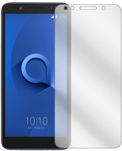 Klare Displayschutzfolie von dipos passend für Alcatel 1X, präziser Zuschnitt und blasenfrei montiert