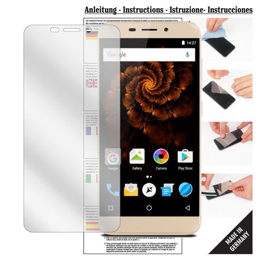 Klare Displayschutzfolie von dipos passend für Allview X4 Soul Mini, präziser Zuschnitt und blasenfrei montiert