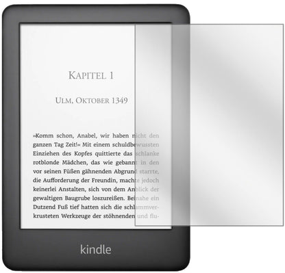 Klare Displayschutzfolie von dipos passend für Amazon Kindle E-Reader der 10. Generation (2019), präziser Zuschnitt und blasenfrei montiert