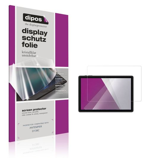 Klare Displayschutzfolie von dipos passend für ANTEMPER D138C, präziser Zuschnitt und blasenfrei montiert
