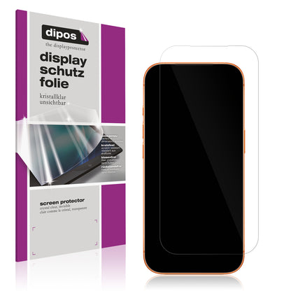Klare Displayschutzfolie von dipos passend für Apple iPhone 17 Pro, präziser Zuschnitt und blasenfrei montiert