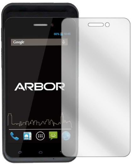 Klare Displayschutzfolie von dipos passend für Arbor Gladius 5, präziser Zuschnitt und blasenfrei montiert