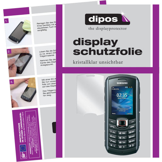 Klare Displayschutzfolie von dipos passend für B2710 Samsung, präziser Zuschnitt und blasenfrei montiert