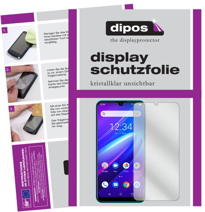 Klare Displayschutzfolie von dipos passend für Beafon M6, präziser Zuschnitt und blasenfrei montiert