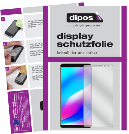 Klare Displayschutzfolie von dipos passend für Blackview Max 1, präziser Zuschnitt und blasenfrei montiert