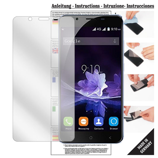 Klare Displayschutzfolie von dipos passend für Blackview P2, präziser Zuschnitt und blasenfrei montiert