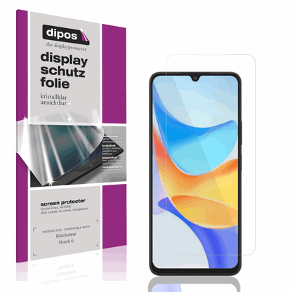 Klare Displayschutzfolie von dipos passend für Blackview Shark 6 Kamera-Linse, präziser Zuschnitt und blasenfrei montiert