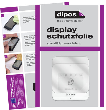 Klare Displayschutzfolie von dipos passend für Bosch Smart Home Twist (Fernbedienung), präziser Zuschnitt und blasenfrei montiert