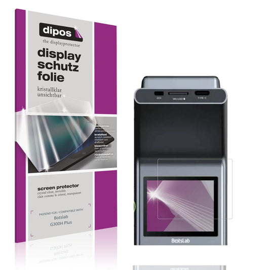 Klare Displayschutzfolie von dipos passend für Botslab G300H Plus, präziser Zuschnitt und blasenfrei montiert