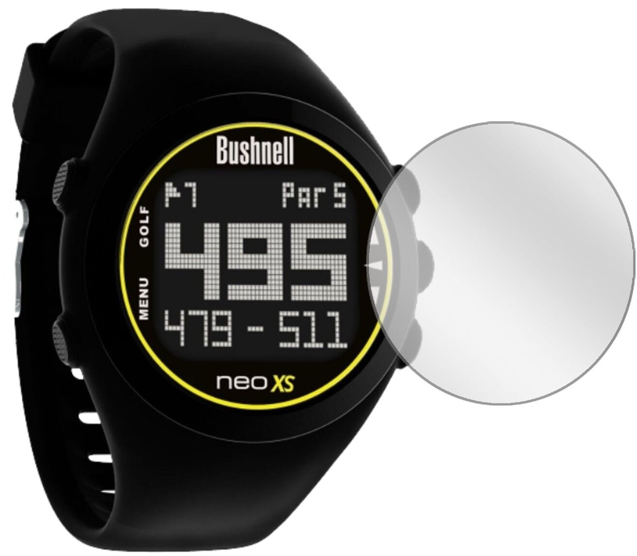 Klare Displayschutzfolie von dipos passend für Bushnell Neoxs, präziser Zuschnitt und blasenfrei montiert