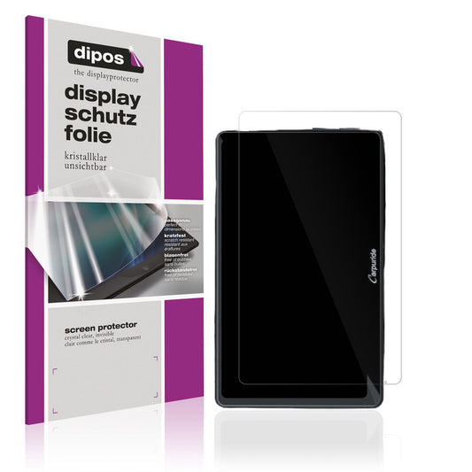 Klare Displayschutzfolie von dipos passend für Carpuride YT101S, präziser Zuschnitt und blasenfrei montiert