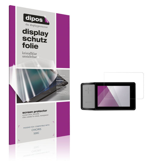 Klare Displayschutzfolie von dipos passend für CHICIRIS 500C, präziser Zuschnitt und blasenfrei montiert